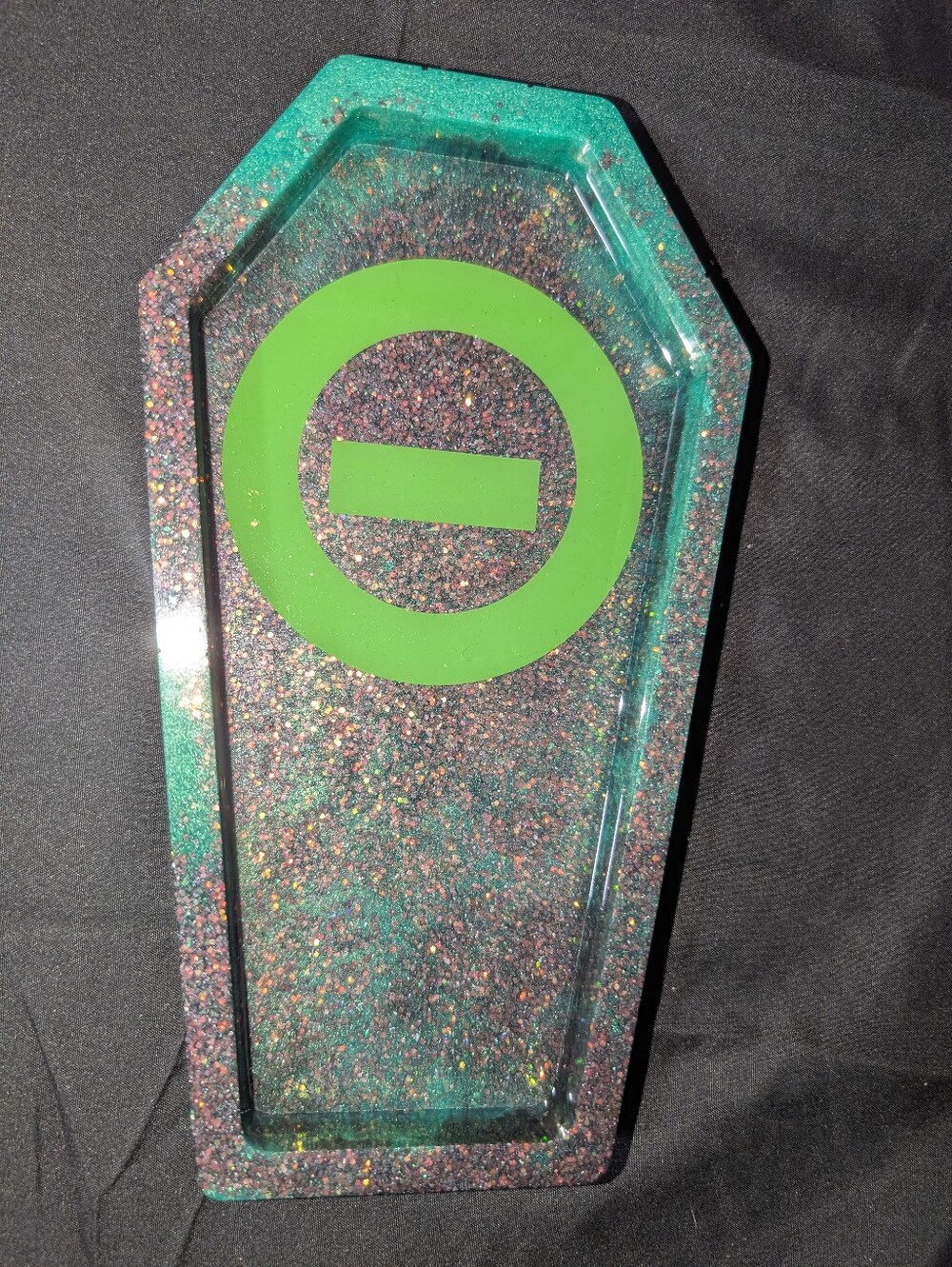 Handmade Type O Negative Inspired Resin Coffin Tray
